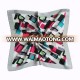 Hot Selling Fashion Style Ladies Custom Designer Printed Square Satin Spring Silk Scarf