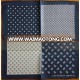 100% silk custom print square men pocket scarf