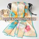 satin fabric in 100% silk fabric digital print scarf