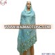 Nigerian Style 100% cotton Muslim scarf hot sale design african design scarf in stock