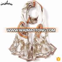 New Design Printing Real Silk Scarf 100% Silk