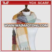 Popular Custom Soft Yarn Dyed Fabric Pashmina Women Shawl Scarf