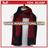 Low price women&men long style winter red plaid scarf