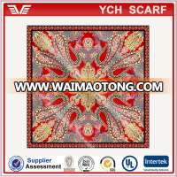 Custom design digital print 100% wool scarf