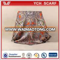 Waimaotong audited factory directly custom printed satin scarf for airline stewardess