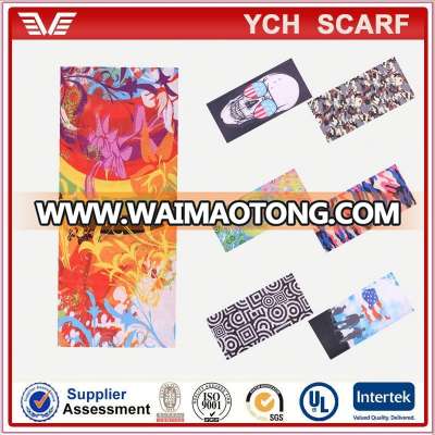 Mutifunction microfiber tube seamless scarf