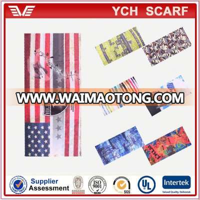 Wholesale outdoor microfiber tube style camouflage scarf