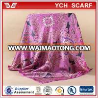 best partner with uniform, printed magic satin scarf for airline stewardess