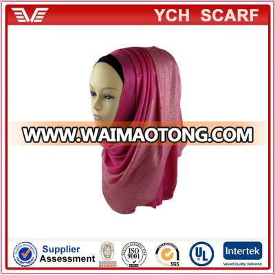 Wholesale viscose muslim lady shimmer scarf