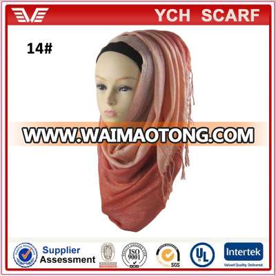 wholesale soft muslim hijab shawl tudung pashmina halfmoon